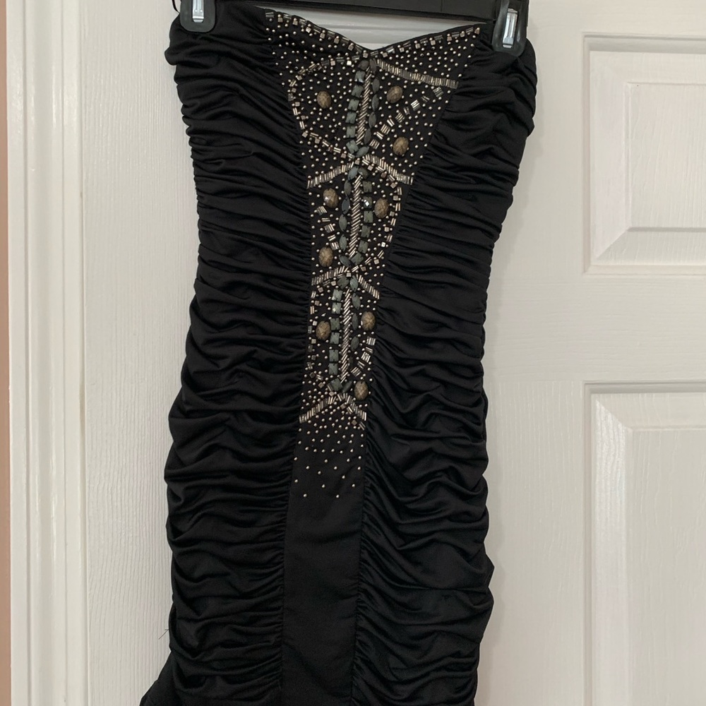 fitted strapless dress forever 21 sz small